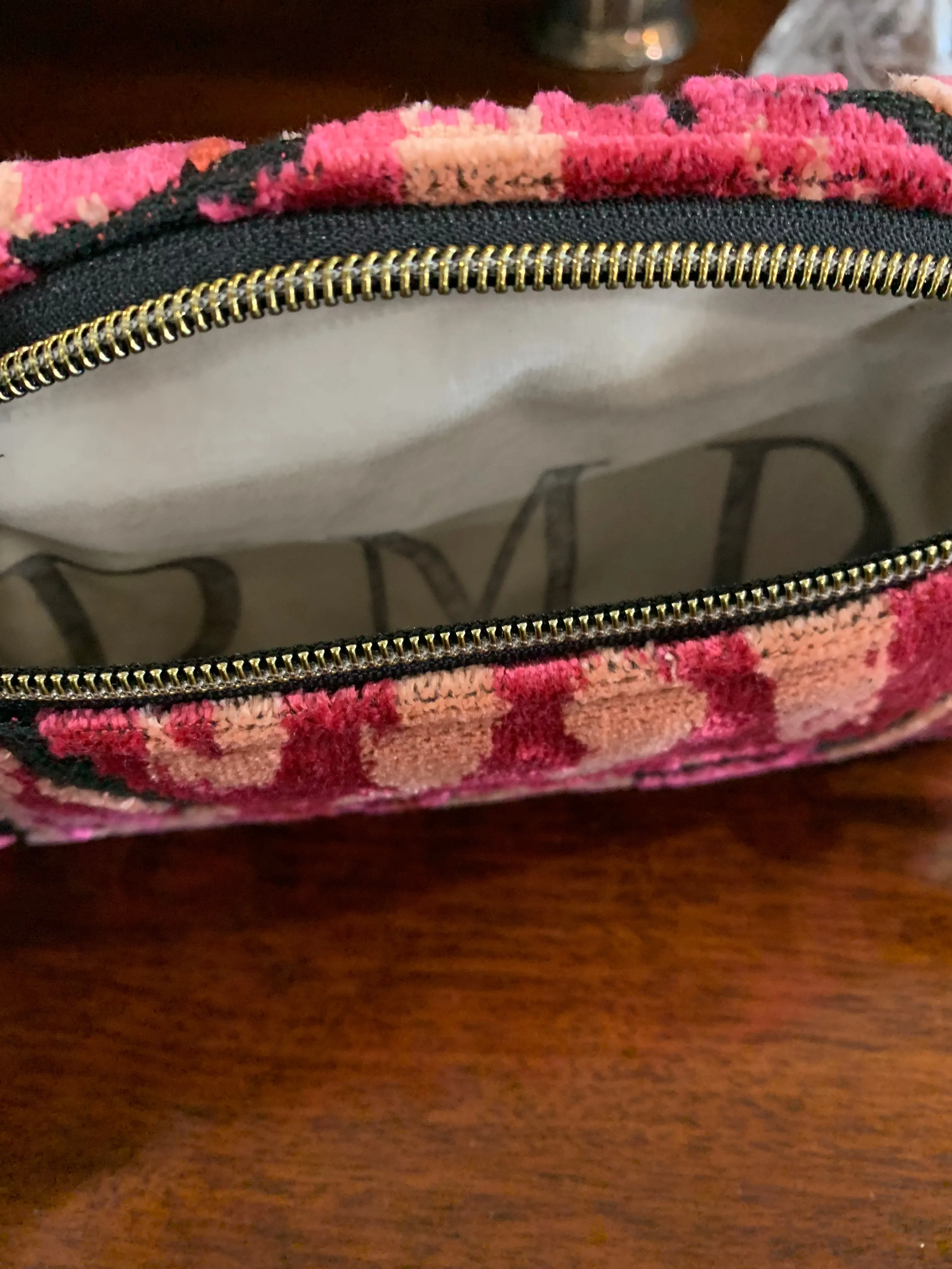 Classy Clutch with Wrist Strap Red & Black