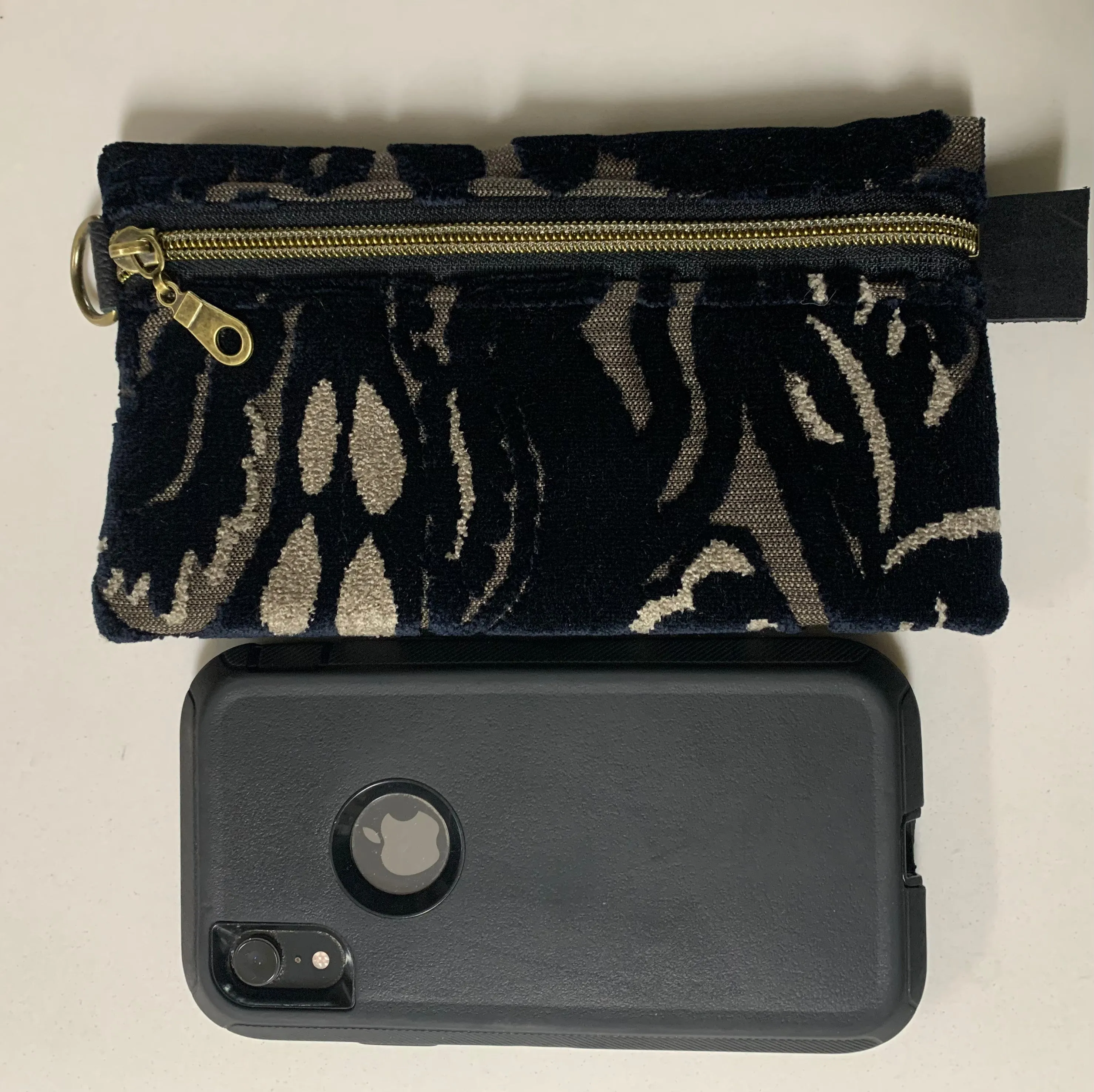 Classy Clutch with Wrist Strap Red & Black