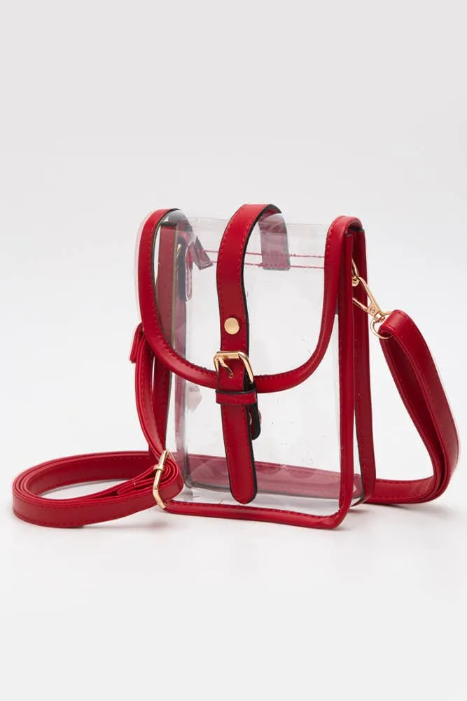 Clear Cross Body Stadium Concert Transparent Handbag
