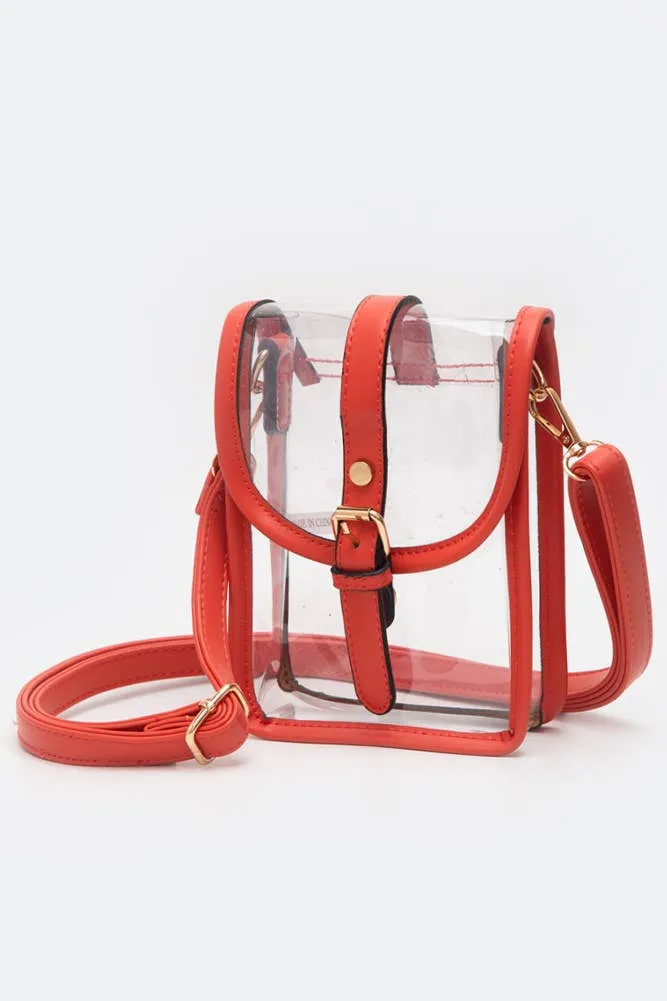 Clear Cross Body Stadium Concert Transparent Handbag