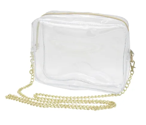 Clear Crossbody Bag - Gold Hardware
