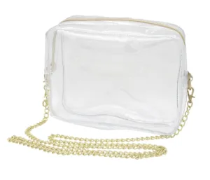 Clear Crossbody Bag - Gold Hardware