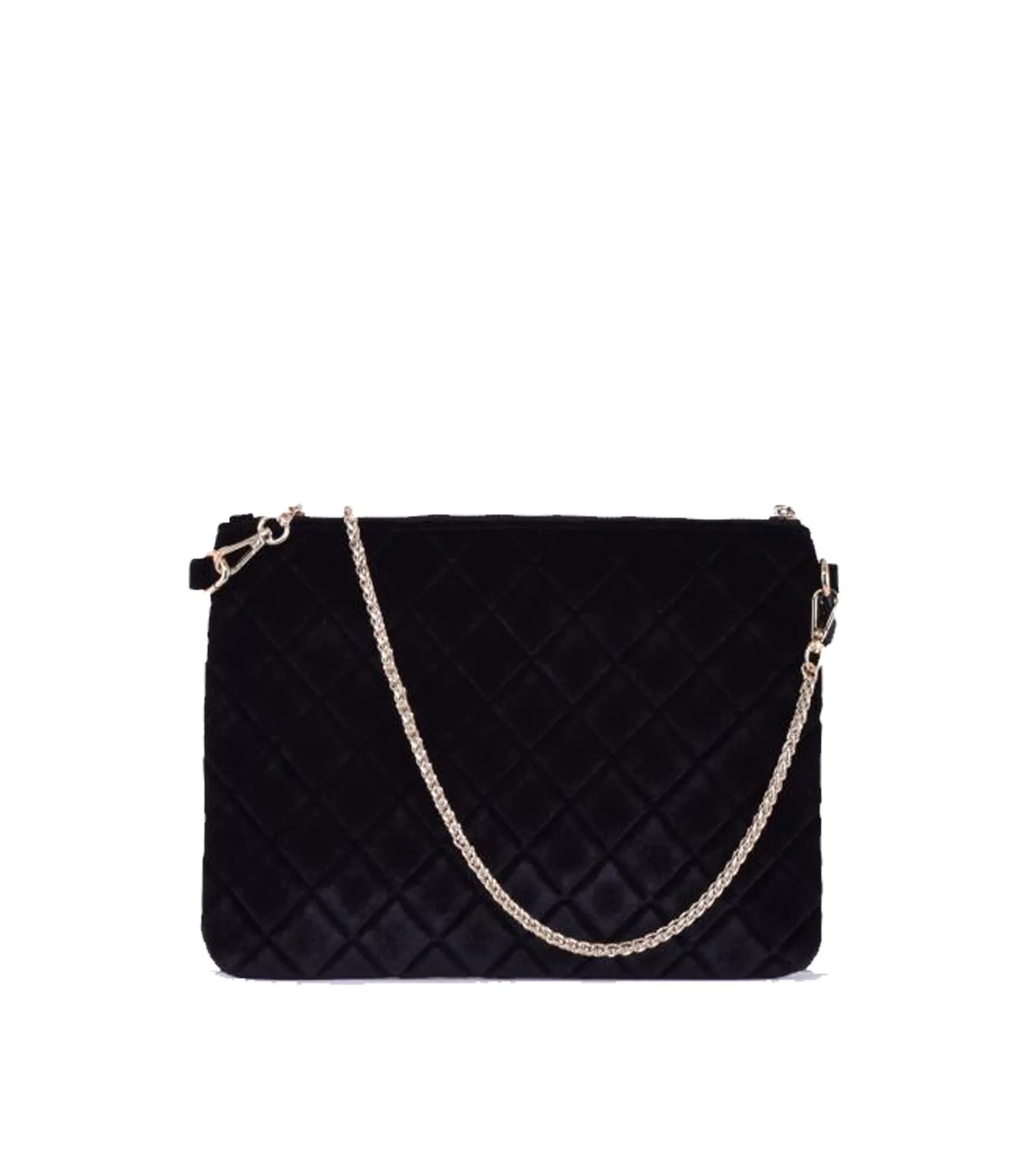 Clutch Rombi Velvet MB - Nero