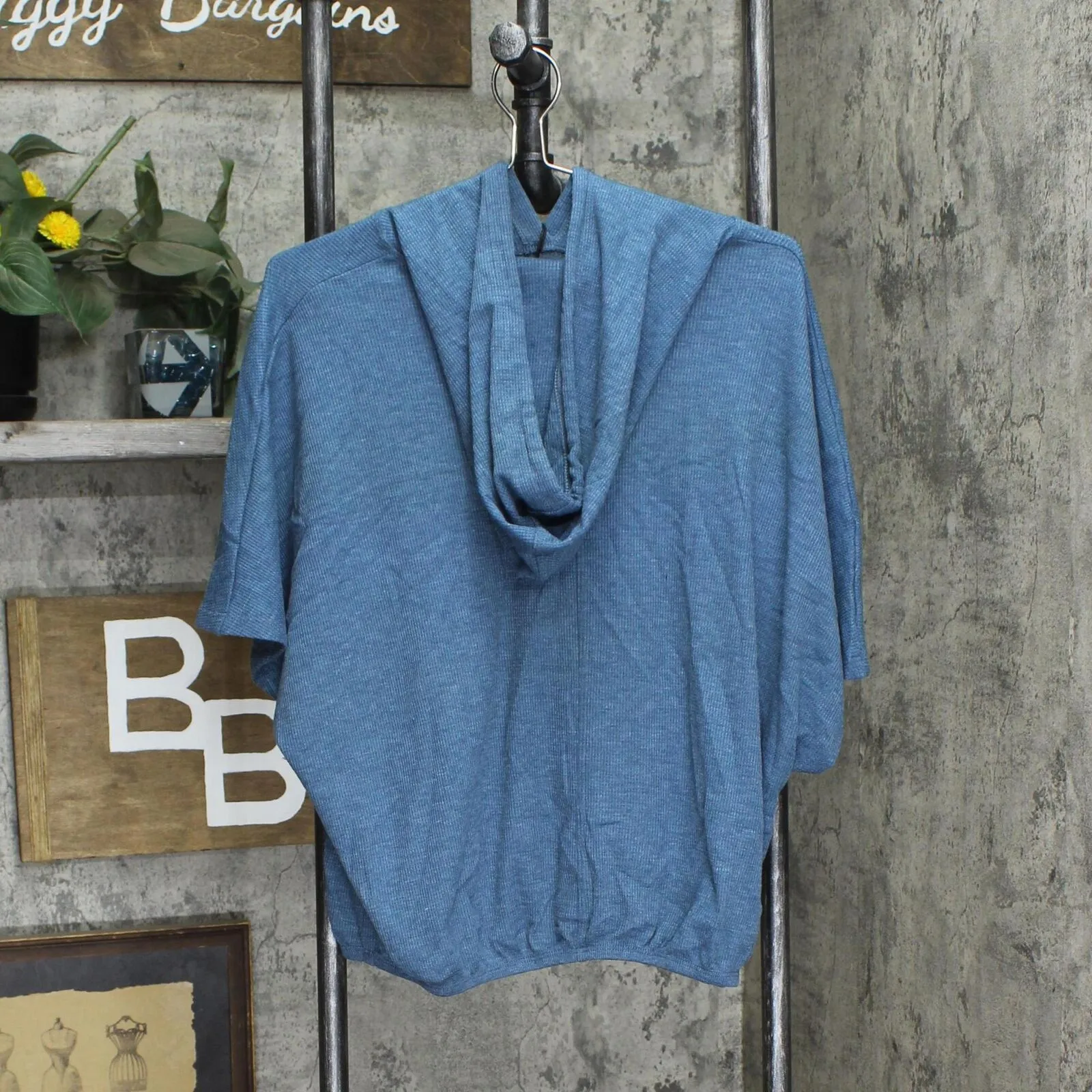 Coin 1804 Womens Plus Size Thermal Batwing Pocket Hoodie 2090XAFC