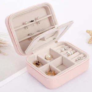 Color: GRAY - Cool Jewels A Palm Sized Compact Jewelry Box