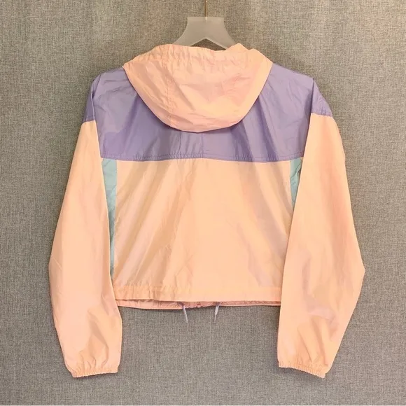 COLUMBIA Women’s Flash Challenger Cropped Jacket Windbreaker XS Peach