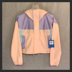 COLUMBIA Women’s Flash Challenger Cropped Jacket Windbreaker XS Peach