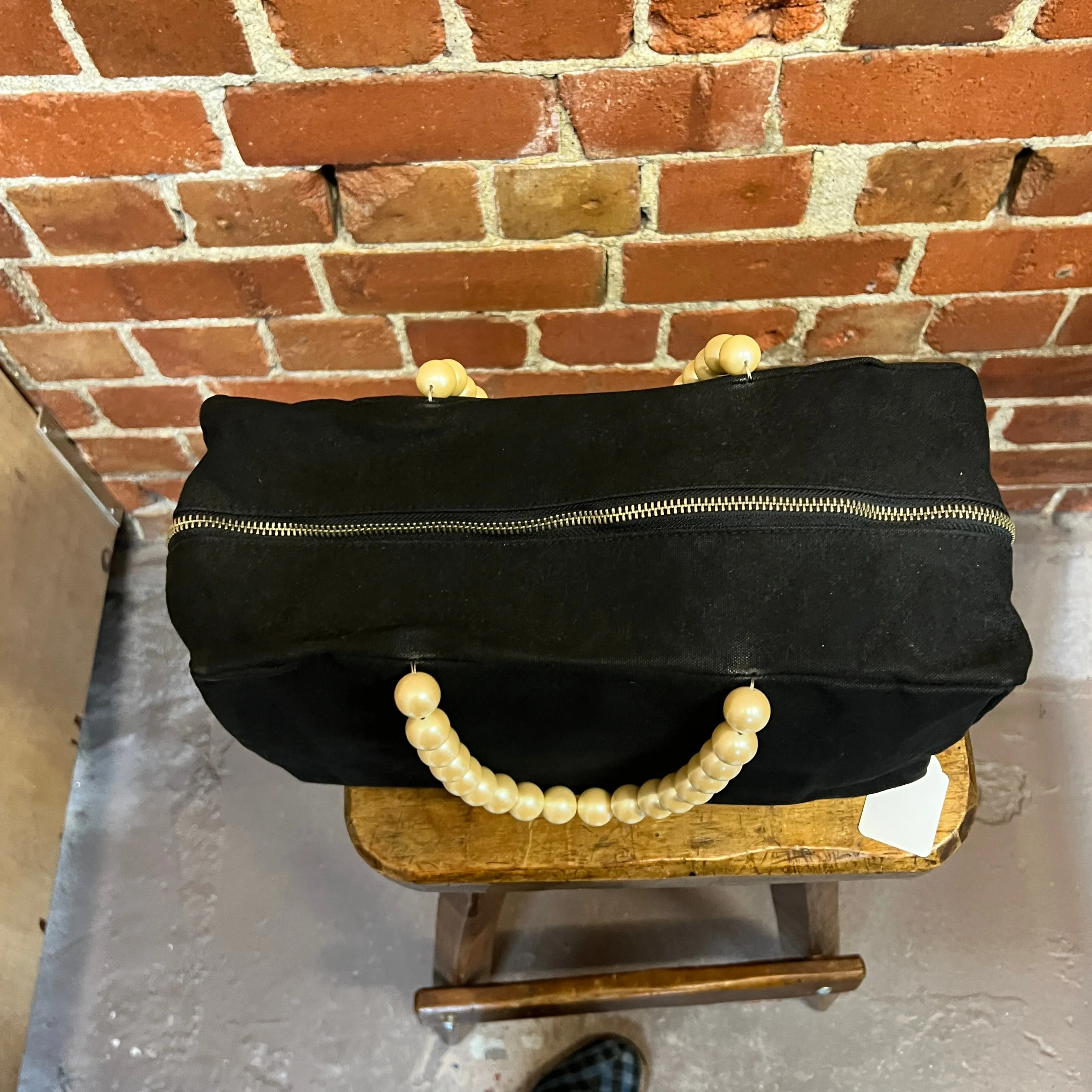 COMME DES GARCONS 1990s pearl handle handbag