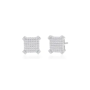 Concave Diamond Earrings (14K)