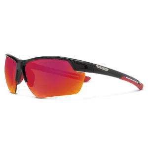 Contender - Black   Polarized Red Mirror Lens