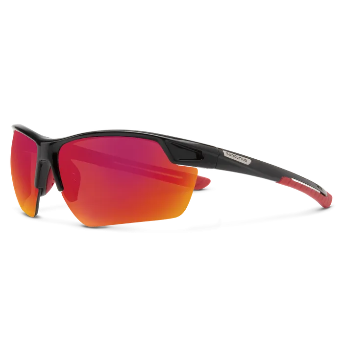 Contender - Black   Polarized Red Mirror Lens