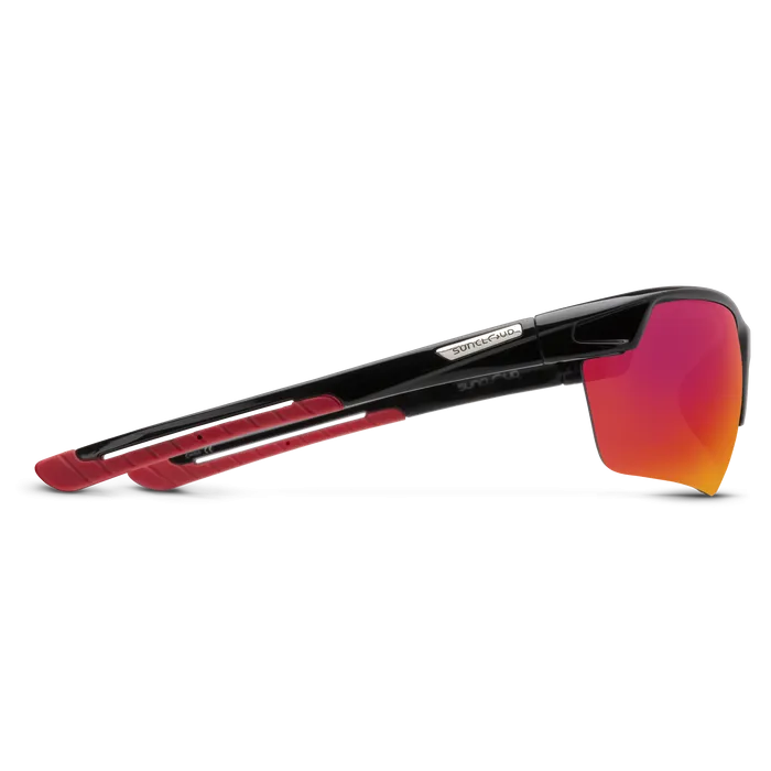 Contender - Black   Polarized Red Mirror Lens