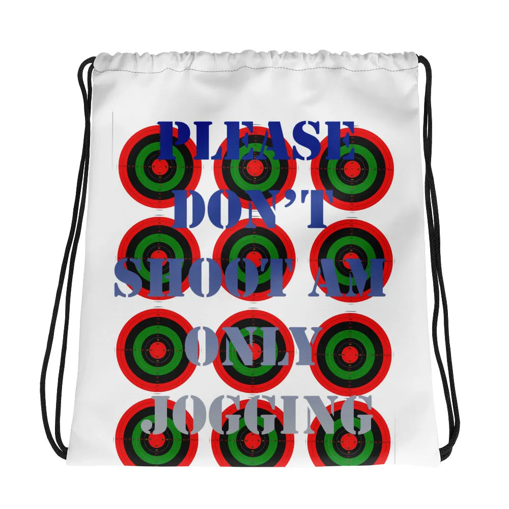 Cool color Plese dont shoot Drawstring bag