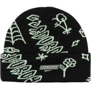Corduroy Detention Black Beanie