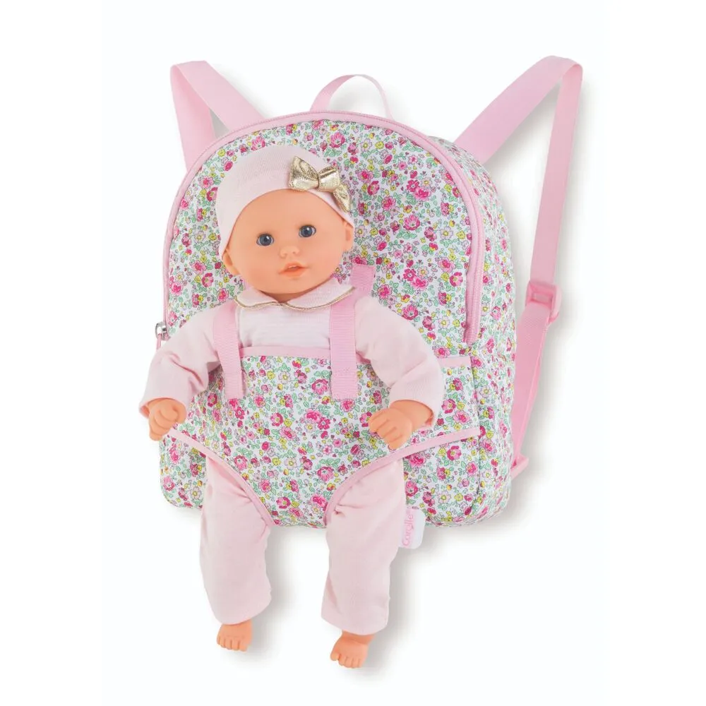 Corolle Baby Doll Carrier Backpack (12" Baby Doll)