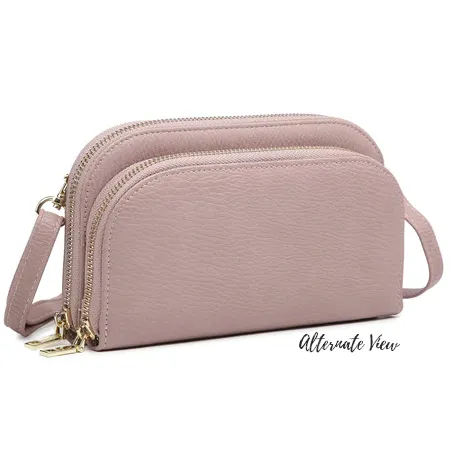 Crossbody Belt Bag Fanny Pack - Vegan Leather - Khaki