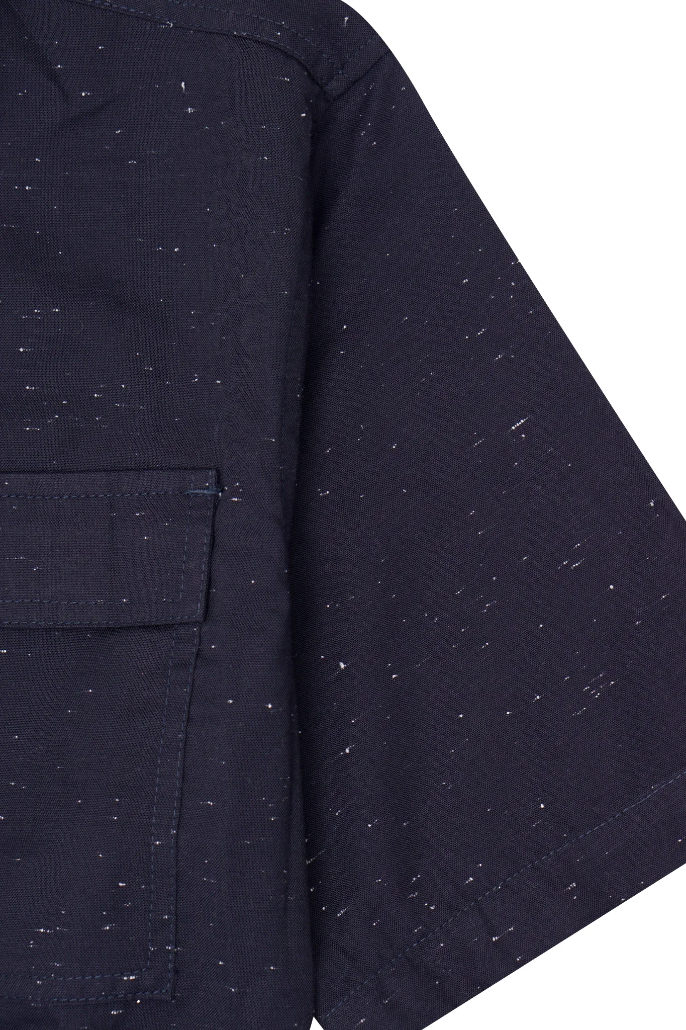 CUBAN SHIRT IN NAVY SPECKLE