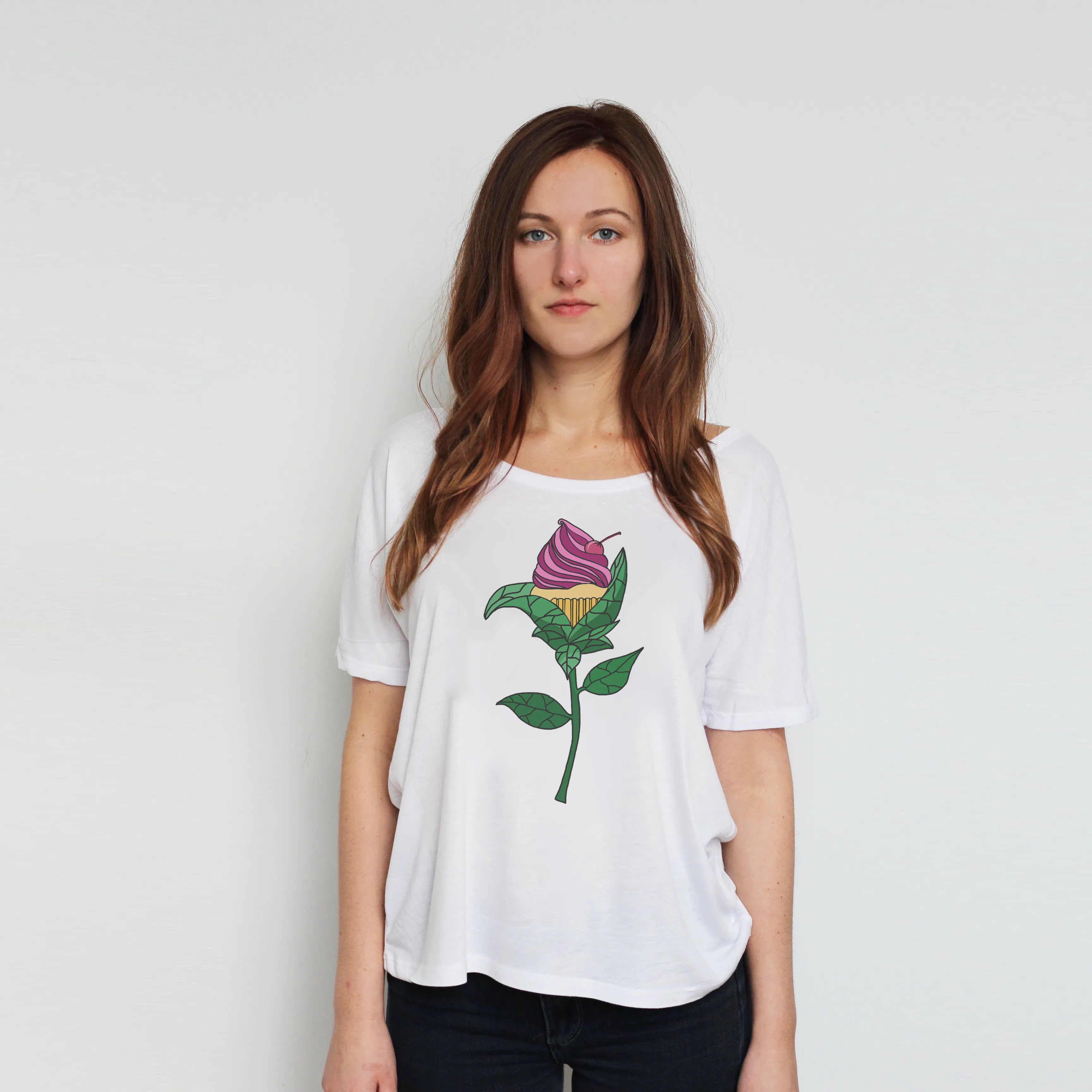 Cupcake Rose Slouchy Tee