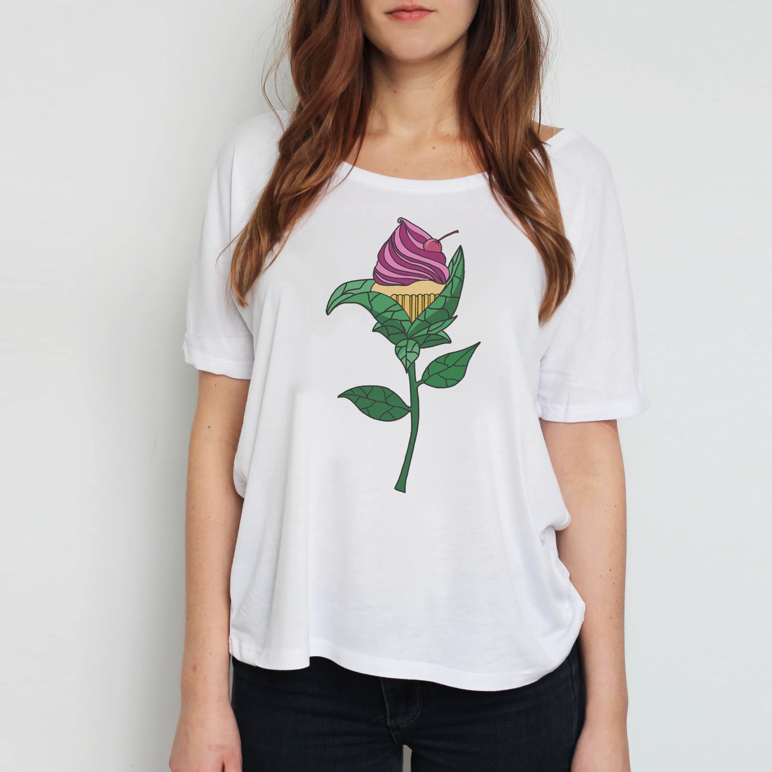 Cupcake Rose Slouchy Tee