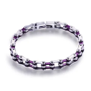 Cycolinks Punk Purple Crystal Bracelet 7mm