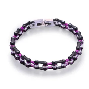 Cycolinks Purple Crystal Bracelet 7mm