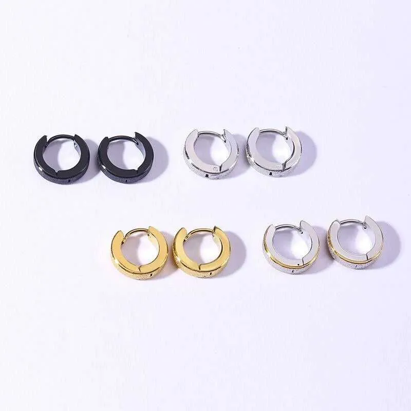 Cycolinks Sandblasted Hoop Earrings