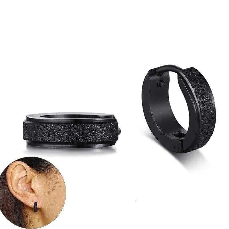 Cycolinks Sandblasted Hoop Earrings