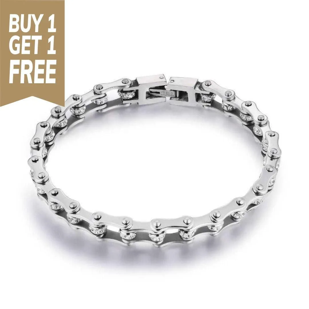 Cycolinks Silver Crystal Bracelet BOGOF