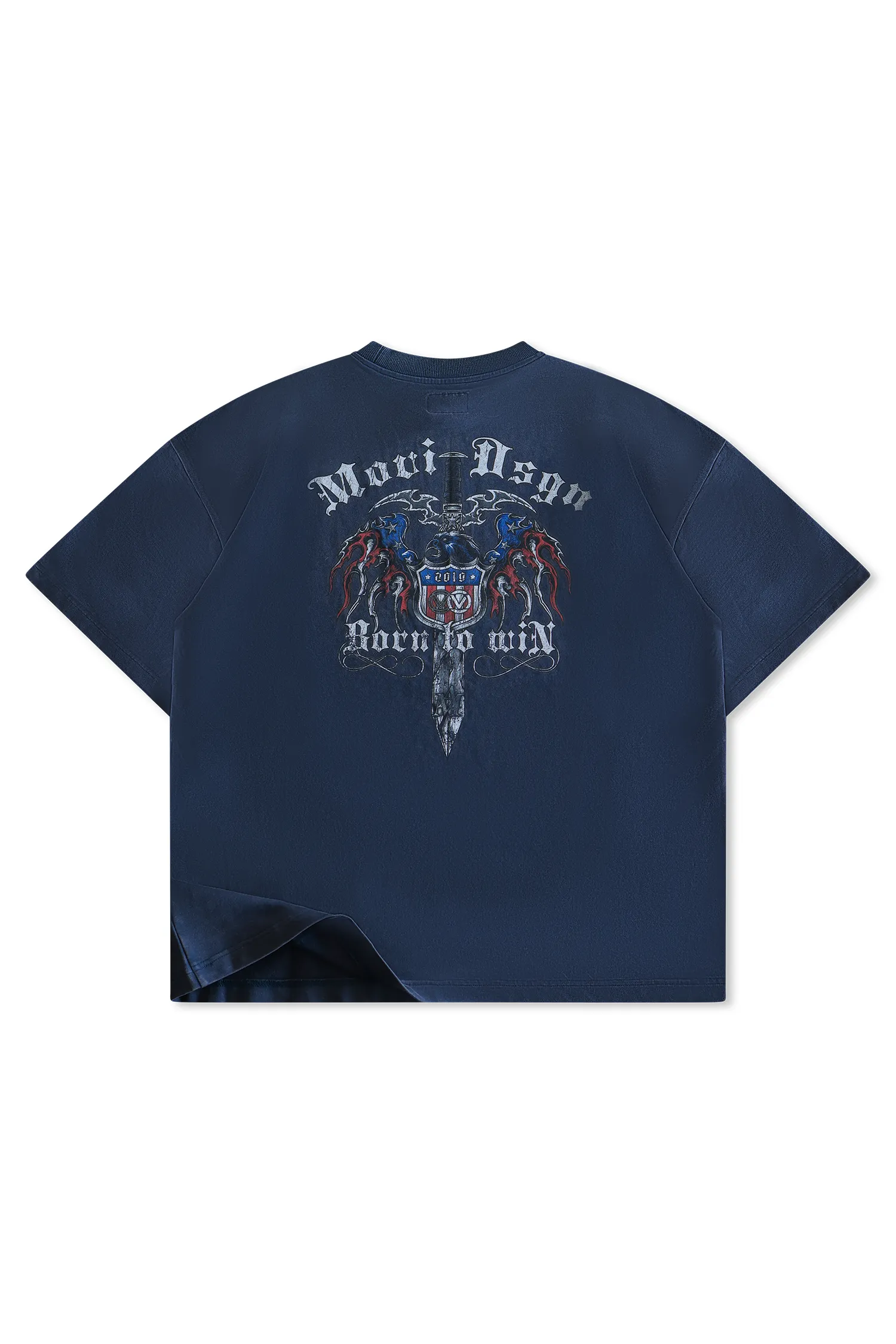 DAGGER T-SHIRT - WASHED NAVY