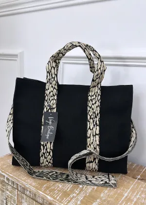 Darla Patterned Square Tote Bag
