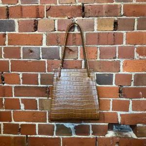 DEADLY PONIES croc leather handbag