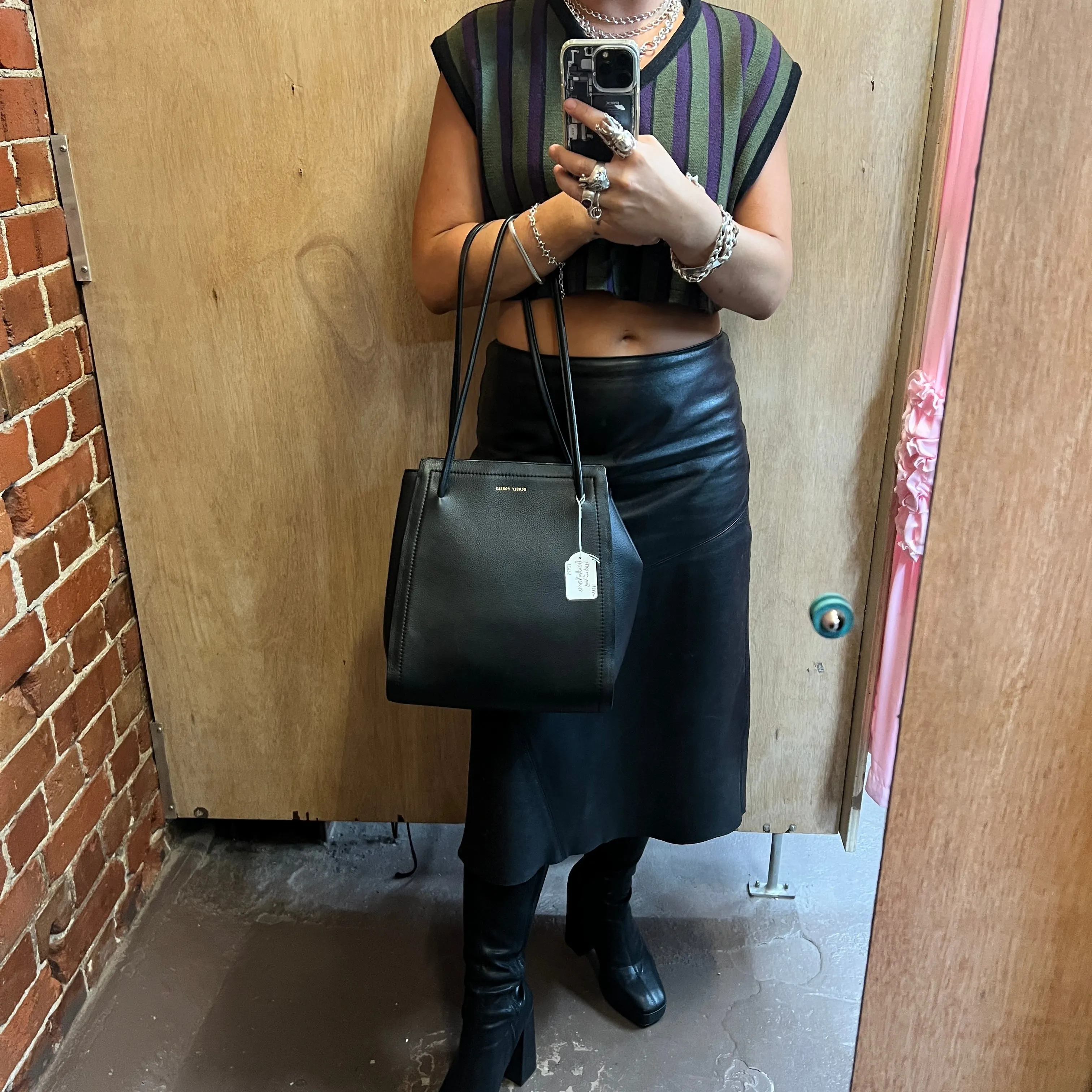 DEADLY PONIES leather handbag