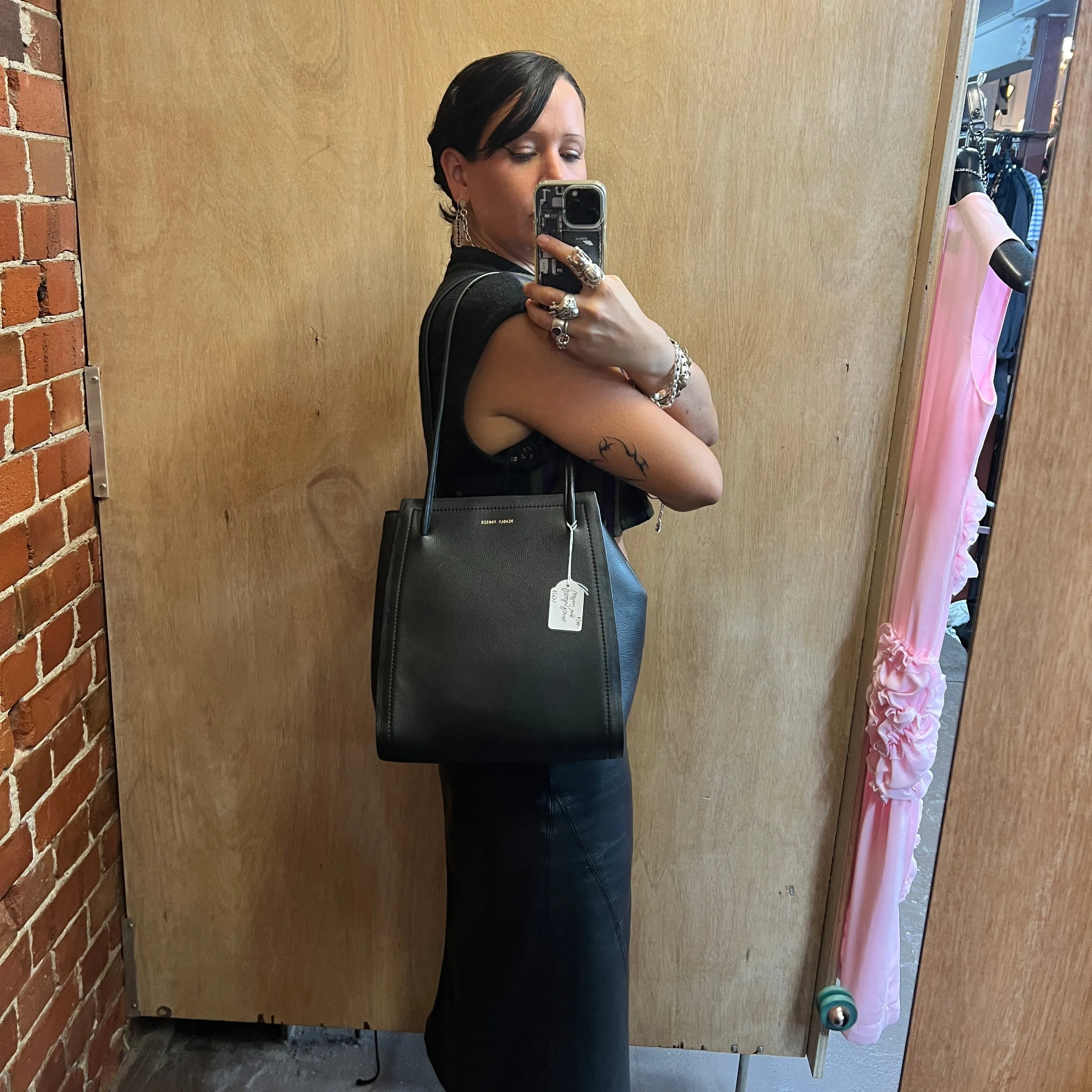 DEADLY PONIES leather handbag