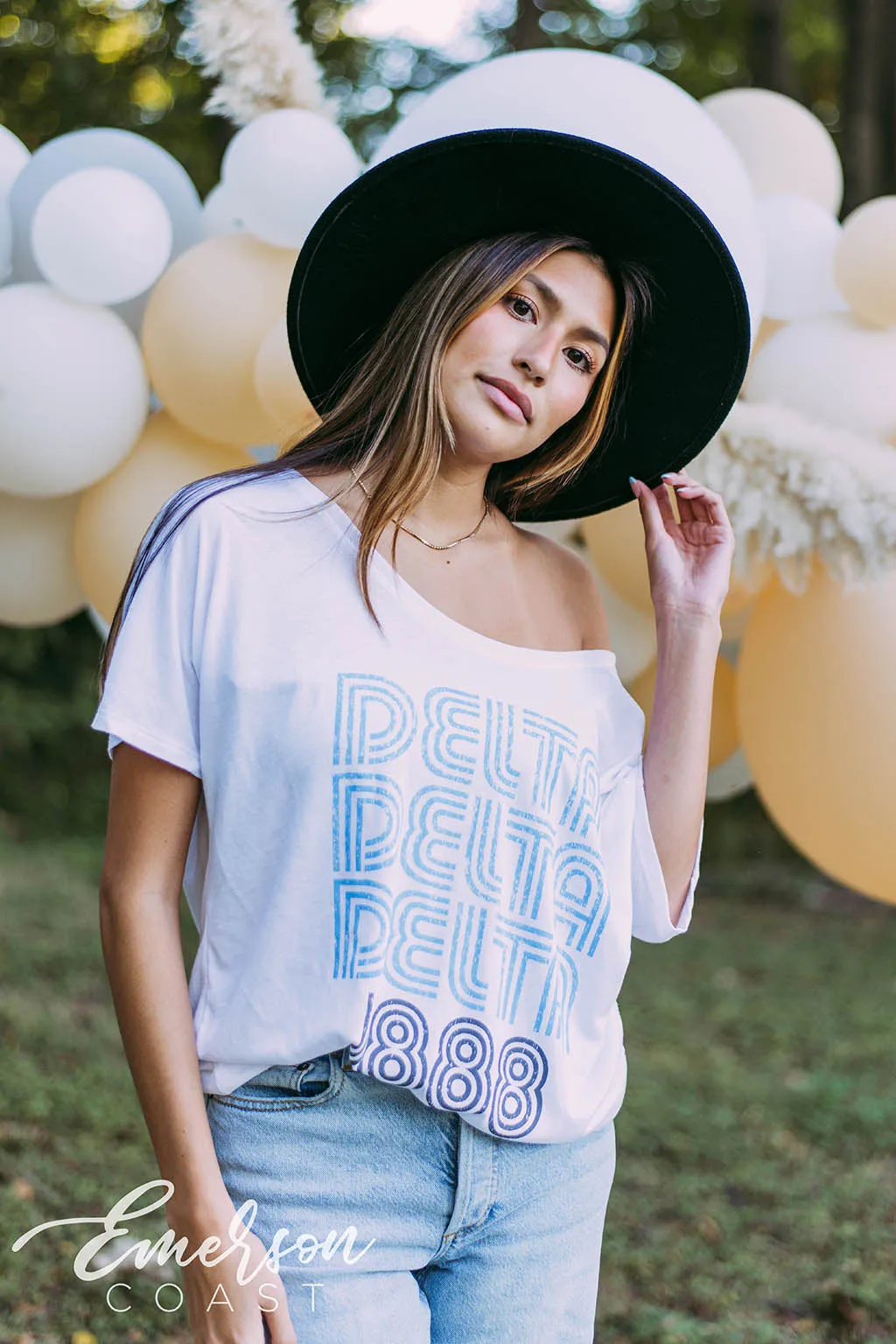 Delta Delta Delta Retro Slouchy Tee