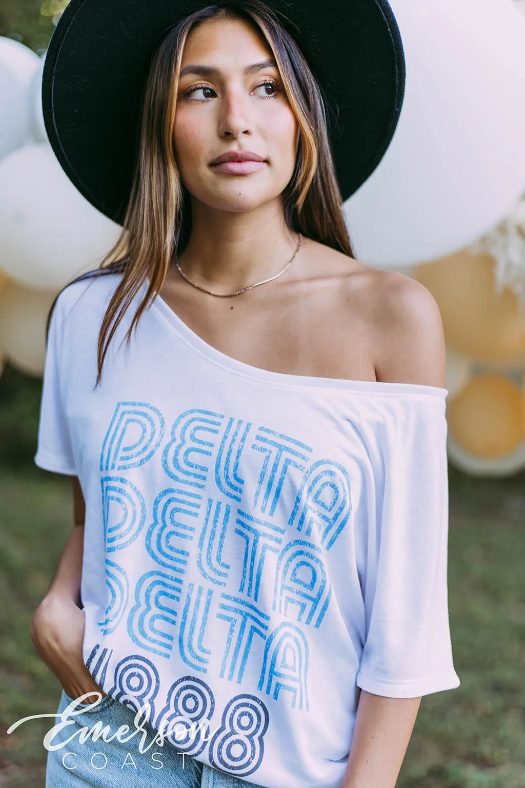 Delta Delta Delta Retro Slouchy Tee