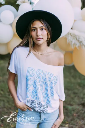 Delta Delta Delta Retro Slouchy Tee