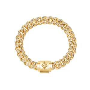 Diamond Cuban Link Bracelet (9mm)