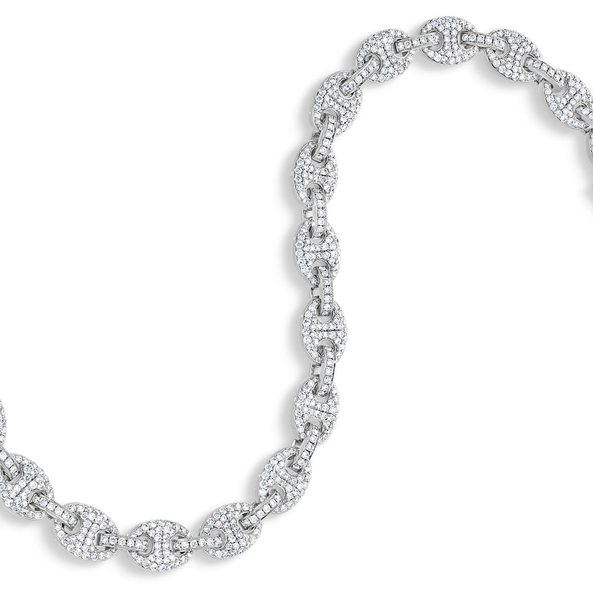Diamond Ocean Link Bracelet (7mm)