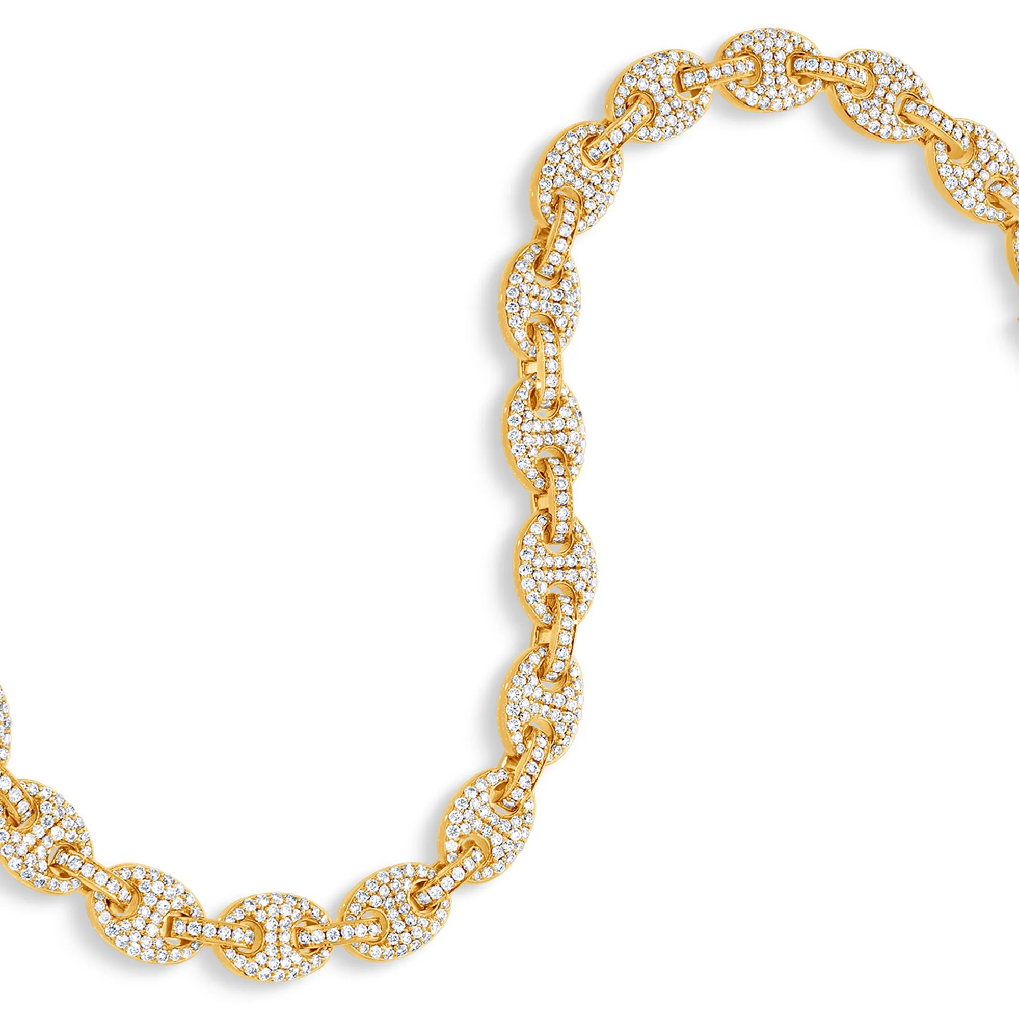 Diamond Ocean Link Bracelet (7mm)