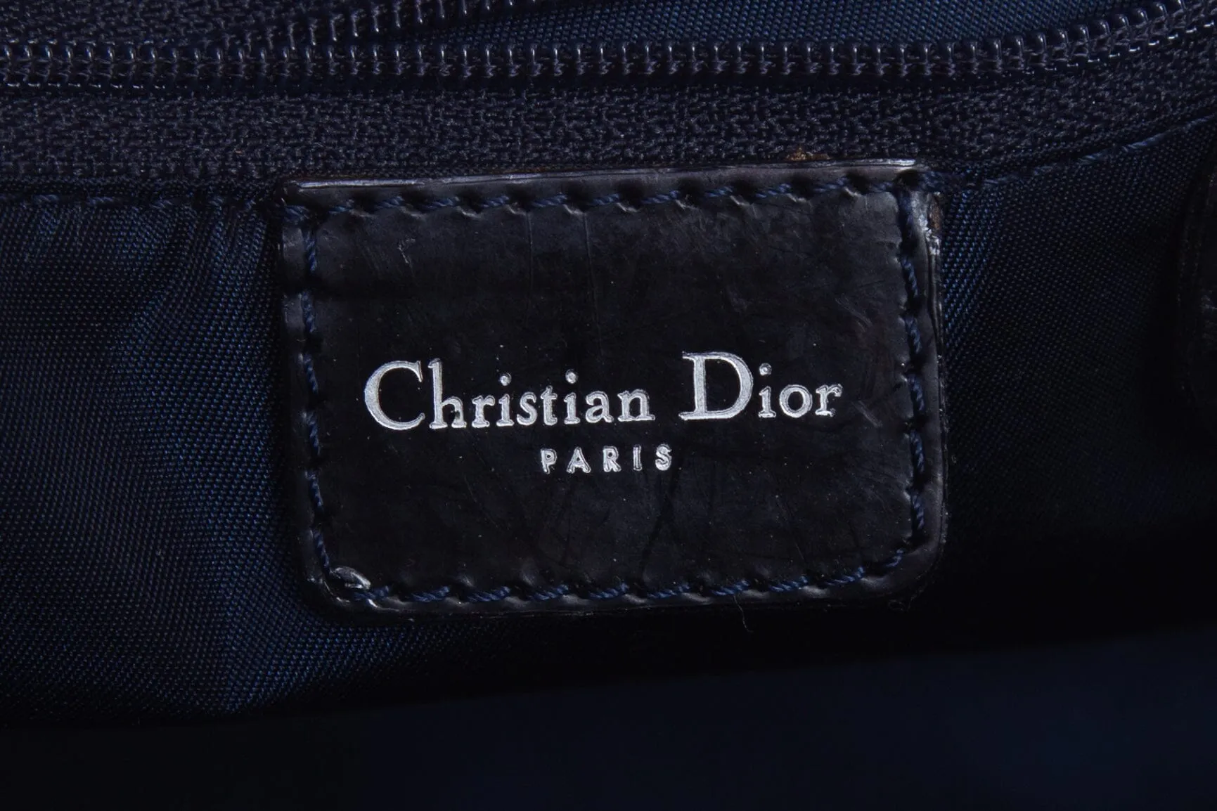 Dior Blue Denim Speedway Double Saddle Bowler Handbag