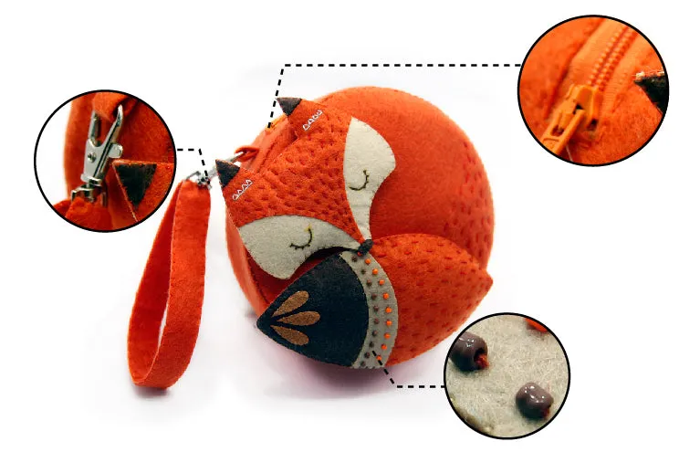 DIY Fox Handbag Felt Sewing Kits