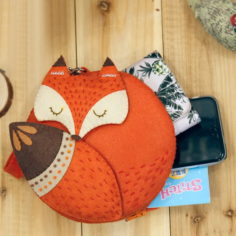 DIY Fox Handbag Felt Sewing Kits