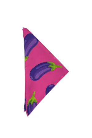Dog Bandana in Obscene Aubergine