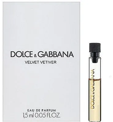 Dolce & Gabbana VELVET Vetiver 1.5 ML 0.05 fl. oz. official perfume sample perfume tester