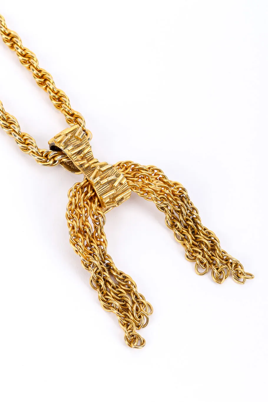 Double Tassel Pendant Necklace