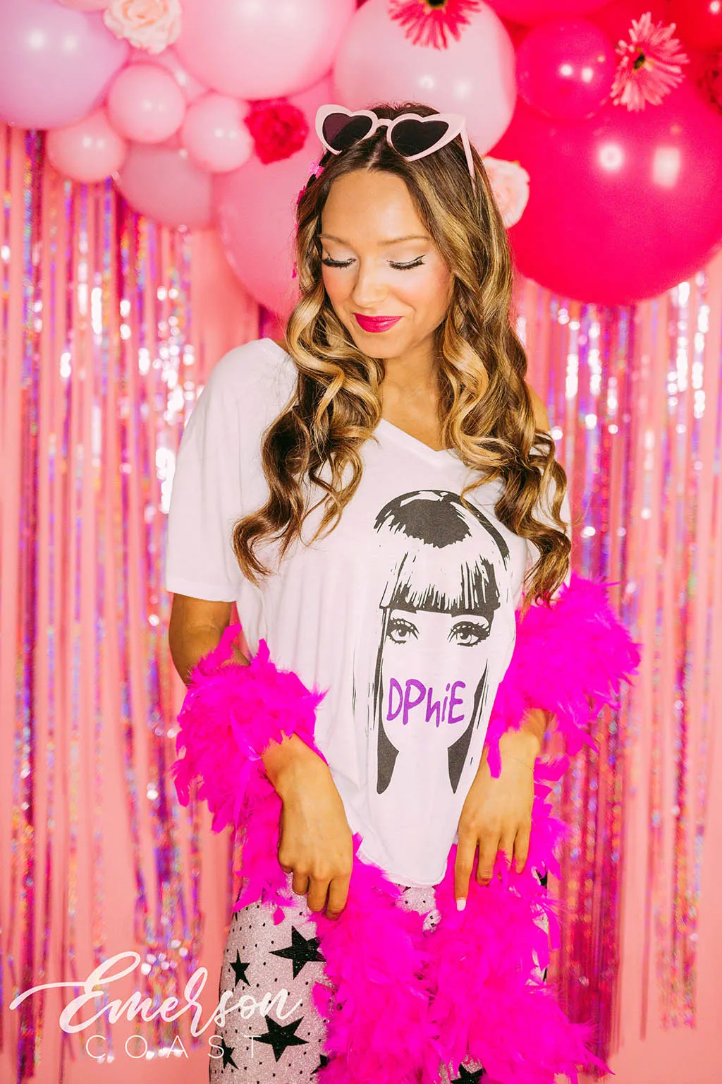 DPhiE Barbie Bid Day Slouchy Vneck