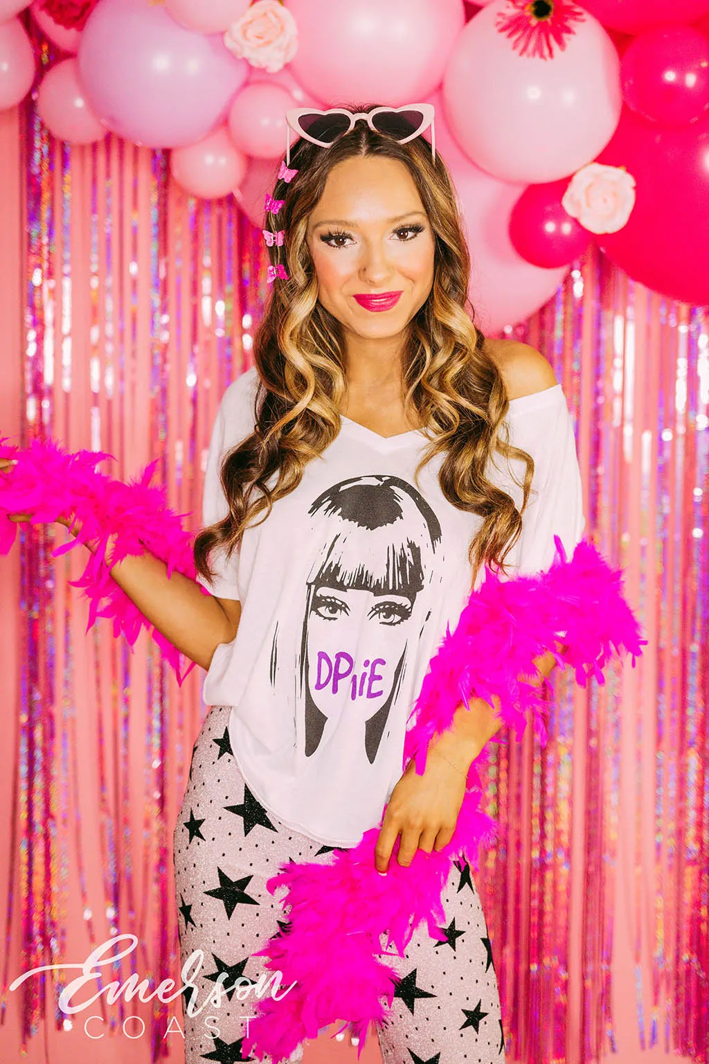 DPhiE Barbie Bid Day Slouchy Vneck