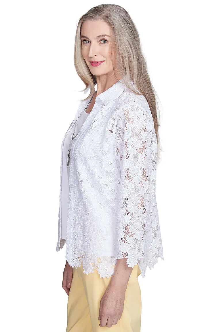 Dress Code Lace Cardigan Set