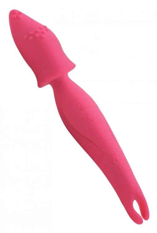 Dual Diva 2 in 1 Silicone Massager- Pink
