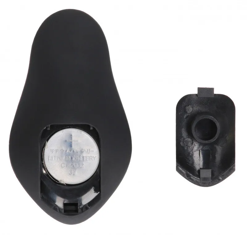 E-Stimulation and Vibration Butt Plug With  Ring and Wireless Remote Control - Black